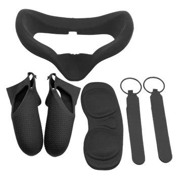 4pcs/set Silicone Cover Controller Grip Skin VR Headsets Non-Slip Soft Lightproof Anti-throw Game Accessories For Oculus Quest
4pcs/set Silicone Cover Controller Grip Skin VR Headsets Non-Slip Soft Lightproof Anti-throw Game Accessories For Oculus Quest