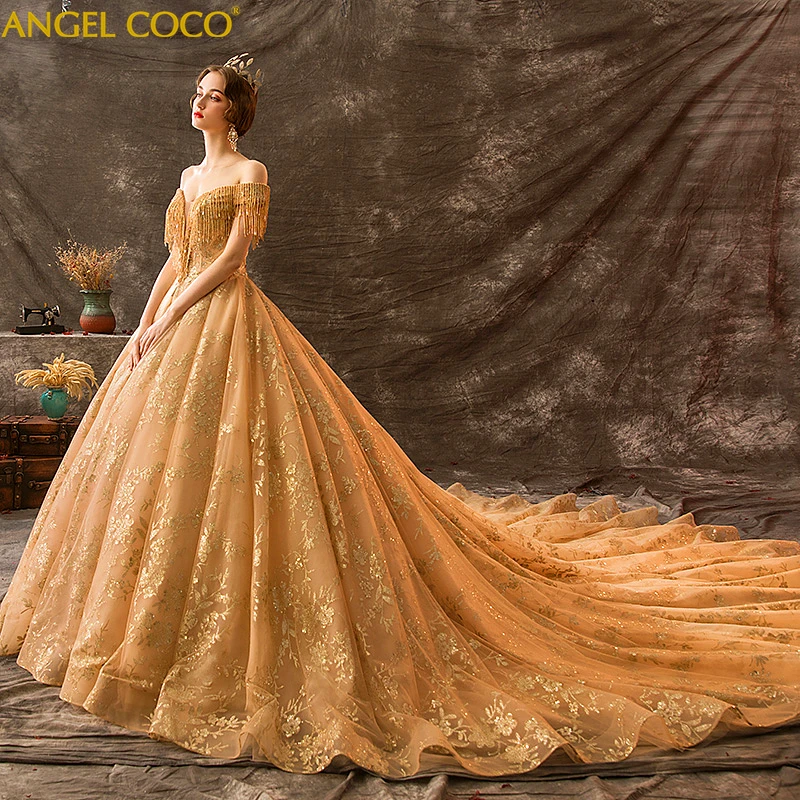 Luxury court retro trailing ceremony high-end private custom Royal Wedding Dress Maternity Dress beaded tassel Bride Gown Bridal
Luxury court retro trailing ceremony high-end private custom Royal Wedding Dress Maternity Dress beaded tassel Bride Gown Bridal