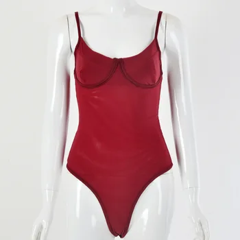 Sexy Women Backless Mesh Bodysuit Spaghetti Strap Leotard Ladies Bodysuit Top Burgundy Black
Sexy Women Backless Mesh Bodysuit Spaghetti Strap Leotard Ladies Bodysuit Top Burgundy Black