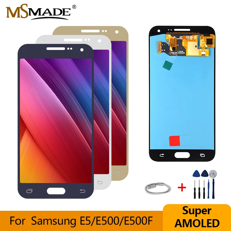 E5 For Samsung Galaxy E5 E500 E500F E500H E500M LCD Super AMOLED Display Touch Screen Digitizer Assembly Replacement Parts
E5 For Samsung Galaxy E5 E500 E500F E500H E500M LCD Super AMOLED Display Touch Screen Digitizer Assembly Replacement Parts