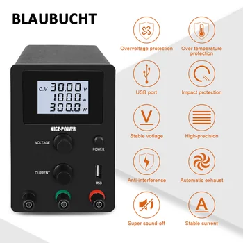 Protect Eyes 4 Digits DC Laboratory Power Supply Adjustable 30V 10A 60V 5A Bench Source Voltage Stabilizer Support 24Hours Work
Protect Eyes 4 Digits DC Laboratory Power Supply Adjustable 30V 10A 60V 5A Bench Source Voltage Stabilizer Support 24Hours Work