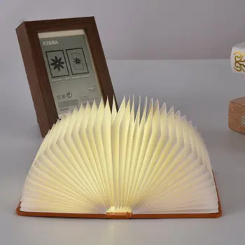 Page-turning Five-color Book Lamp Nightlight Usb Charging Led Folding Book Lamp Multi-color Discolored Book Lamp