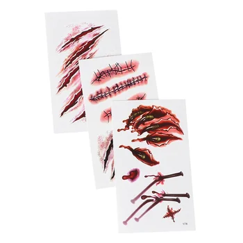 30 pcs Scratch Sticker Halloween Simulation Terrible Tattoo Stickers Makeup Props for Party Performance
30 pcs Scratch Sticker Halloween Simulation Terrible Tattoo Stickers Makeup Props for Party Performance