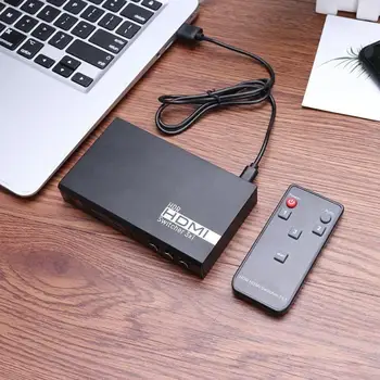 VK-S3 3 Port HDMI Switcher Remote Control Practical High Performance 1080P HD Splitter Box for Xbox HDTV PS3 120x70x23mm
VK-S3 3 Port HDMI Switcher Remote Control Practical High Performance 1080P HD Splitter Box for Xbox HDTV PS3 120x70x23mm