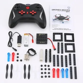 L222 Mini Micro RC drone Building Block 3D Bricks Quadcopter Drone Aircraft UAV with Flips Headless Mode DIY for Beginner Gift
L222 Mini Micro RC drone Building Block 3D Bricks Quadcopter Drone Aircraft UAV with Flips Headless Mode DIY for Beginner Gift