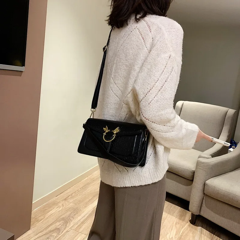 France Non-mainstream Swallow Bag Women's 2019 New Style Versatile INS Crocodile Pattern Crossbody Bag Square Sling Bag Fashion
France Non-mainstream Swallow Bag Women's 2019 New Style Versatile INS Crocodile Pattern Crossbody Bag Square Sling Bag Fashion