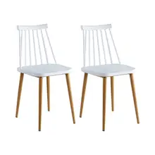 Concise Style 2Pcs Useful Kitchen Room Side Chair Metal Side Chair Ergonomic Design for Kitchen
Concise Style 2Pcs Useful Kitchen Room Side Chair Metal Side Chair Ergonomic Design for Kitchen