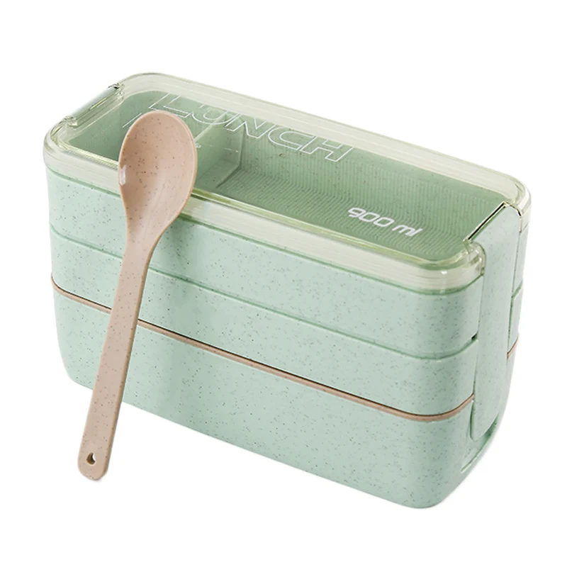 Three-Layer Microwave Lunch Box Food Container Wheat Element Material Lunch Box Portable Leakproof Cover Sealed Transparent
Three-Layer Microwave Lunch Box Food Container Wheat Element Material Lunch Box Portable Leakproof Cover Sealed Transparent