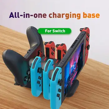 6 in 1 Game Console Gamepad Handles Charging Base Adapter for Switch Joycon LED Indicator 
6 in 1 Game Console Gamepad Handles Charging Base Adapter for Switch Joycon LED Indicator