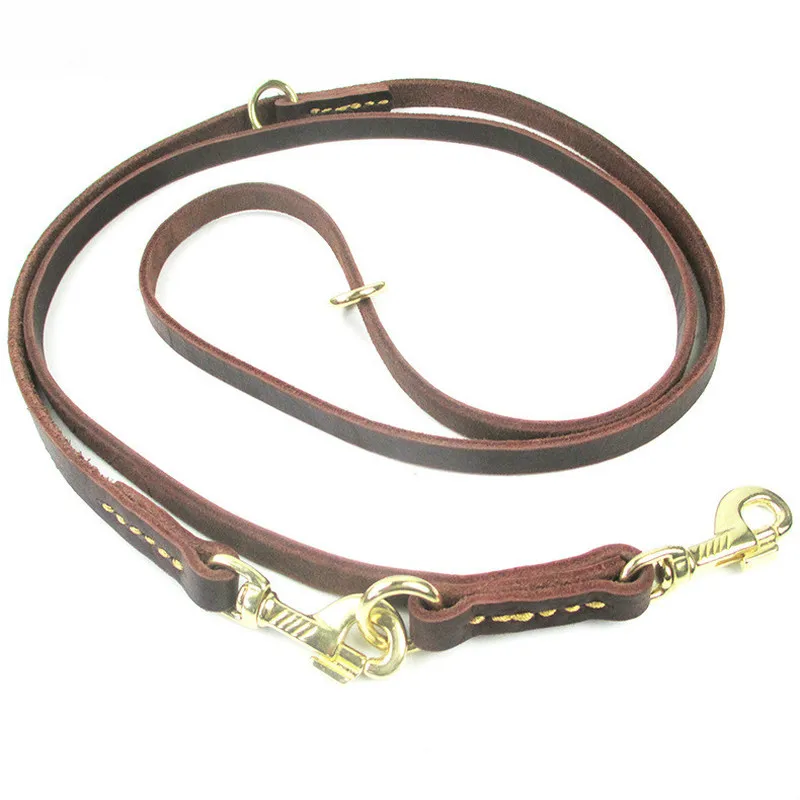 Hand Sewing One for Two Double-headed Copper Hook Dog Leashes Leather Convenient Tying Rope Running Rope Pet Double Head 2.3M
Hand Sewing One for Two Double-headed Copper Hook Dog Leashes Leather Convenient Tying Rope Running Rope Pet Double Head 2.3M