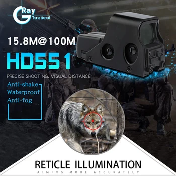 Tactical Collimator Holographic Riflescope 1x22mm Red Dot Sight Scope Hunting Rifle Aim With 20mm Rail Airsoft Gun Accessories
Tactical Collimator Holographic Riflescope 1x22mm Red Dot Sight Scope Hunting Rifle Aim With 20mm Rail Airsoft Gun Accessories