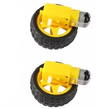 2 PCS Electric Motor Gearbox Engine For arduino Car Tire Yellow Wheel with Plastic TT Motor 3-6V Dual Shaft Gear Motor Magnetic
2 PCS Electric Motor Gearbox Engine For arduino Car Tire Yellow Wheel with Plastic TT Motor 3-6V Dual Shaft Gear Motor Magnetic
