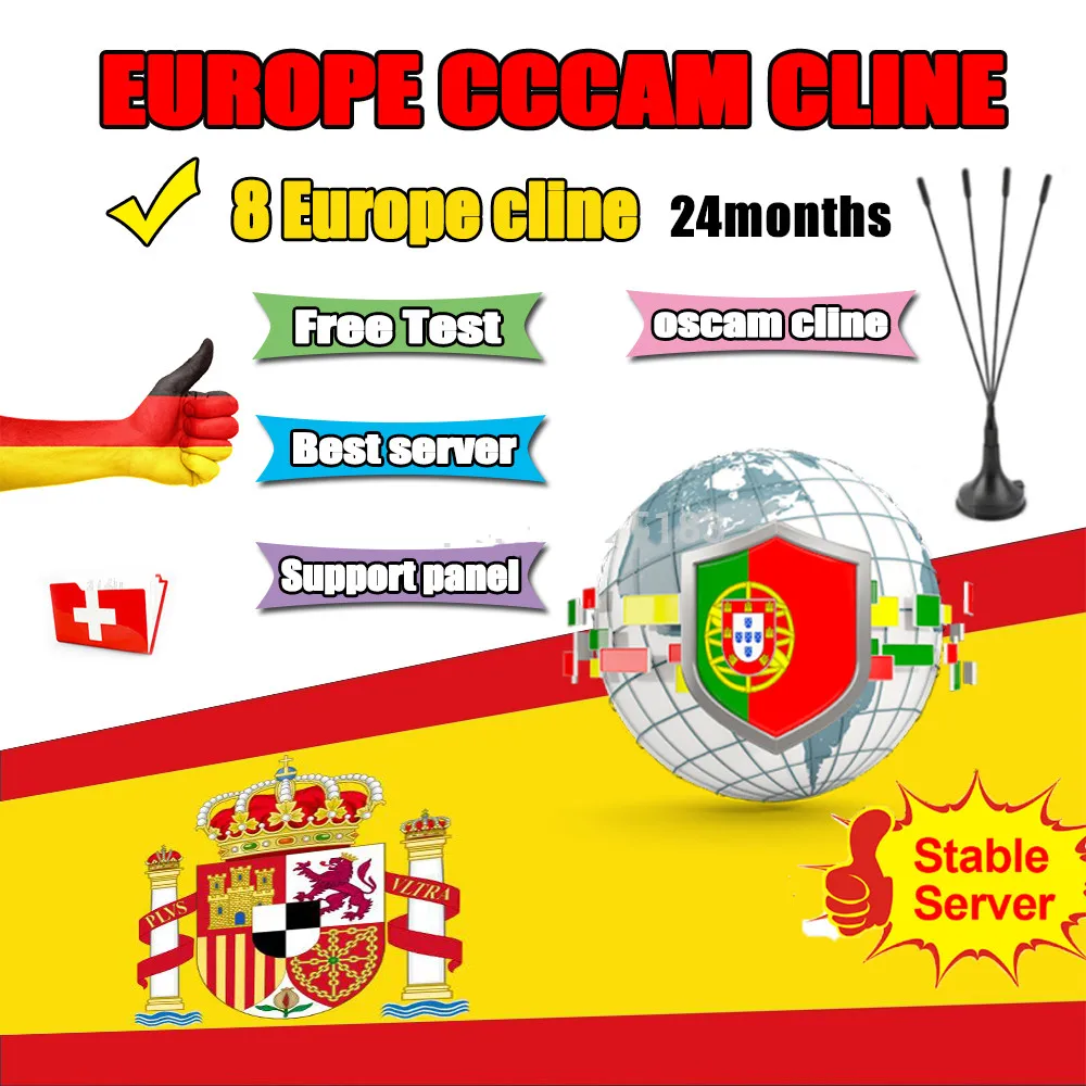 Cccam estable Europa por 1 año, cline oscam 6 lÃneas 8 lÃneas para DVB-S2 Gtmedia V8 NOVA V9 SUPER, España, Portugal, Alemania y
Cccam estable Europa por 1 año, cline oscam 6 lÃneas 8 lÃneas para DVB-S2 Gtmedia V8 NOVA V9 SUPER, España, Portugal, Alemania y
