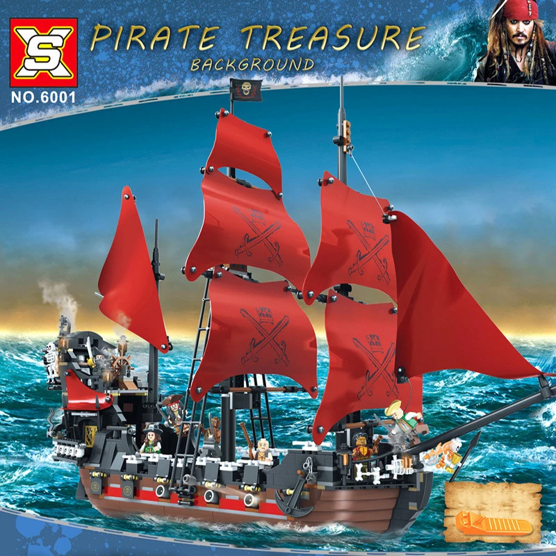 Pirates of the Caribbean ship Queen Anne's Revenge Set Compatible Building Blocks lepinglys 4195 Bricks Kids Christmas Gifts
Pirates of the Caribbean ship Queen Anne's Revenge Set Compatible Building Blocks lepinglys 4195 Bricks Kids Christmas Gifts
