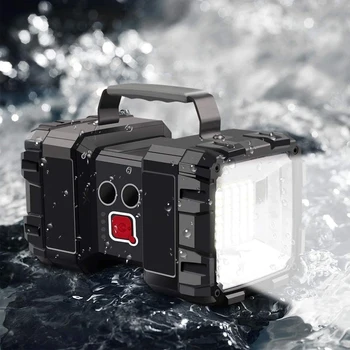 XHP70 Handheld LED Spotlight Super Bright LED Waterproof Rechargeable Double Head Searchlight Handheld Flashlight Work Light 40W
XHP70 Handheld LED Spotlight Super Bright LED Waterproof Rechargeable Double Head Searchlight Handheld Flashlight Work Light 40W