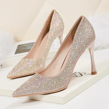 Golandstar Rhinestones Women Pumps Lady Dress Shoes Festival Party Wedding High Heels Shoes Career Stilettos Heels GWP017
Golandstar Rhinestones Women Pumps Lady Dress Shoes Festival Party Wedding High Heels Shoes Career Stilettos Heels GWP017