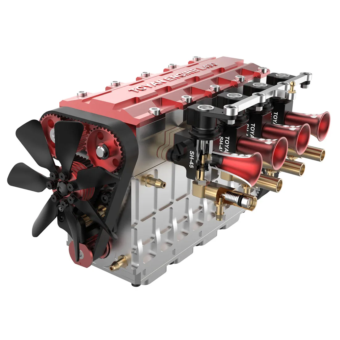 TOYAN FS-L400 14cc Inline 4-cylinder 4-stroke Water-cooled Nitro Engine Model DIY Assembly Kit for 1:8/1:10 RC Car Ship Airplane
TOYAN FS-L400 14cc Inline 4-cylinder 4-stroke Water-cooled Nitro Engine Model DIY Assembly Kit for 1:8/1:10 RC Car Ship Airplane