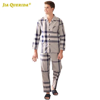 Man Clothes Turn Down Collar Homesuit Homeclothes Fashion Style Casual Style Long Sleeve Long Pants Sleepwear Plaid Printing
Man Clothes Turn Down Collar Homesuit Homeclothes Fashion Style Casual Style Long Sleeve Long Pants Sleepwear Plaid Printing