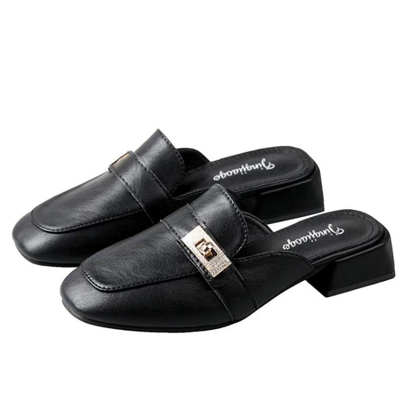 Leather Muller Shoes Female Spring and Summer New Slippers Female Outer Wear Loafers Flat Baotou Half Sandals and Slippers 2020
Leather Muller Shoes Female Spring and Summer New Slippers Female Outer Wear Loafers Flat Baotou Half Sandals and Slippers 2020