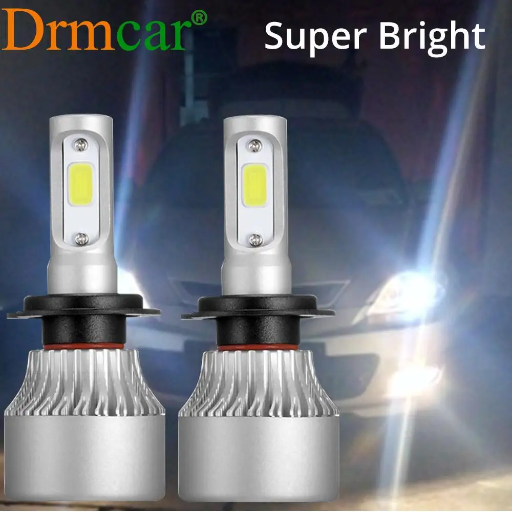 2X H7 Type Car Bulb Super Bright Auto S2 COB Car Headlight Light LED light 6500K White Modeling Night light Waterproof lamp
2X H7 Type Car Bulb Super Bright Auto S2 COB Car Headlight Light LED light 6500K White Modeling Night light Waterproof lamp