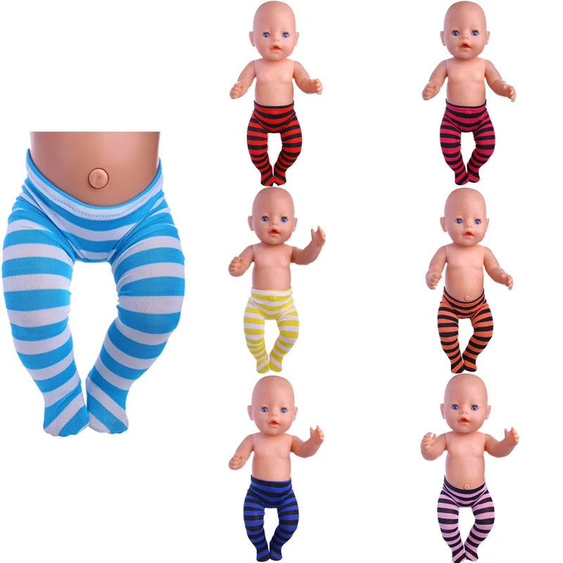 Фото Комплект из 8 леггинсов для кукол модная одежда 18 дюймов кукла 43 см новорожденных