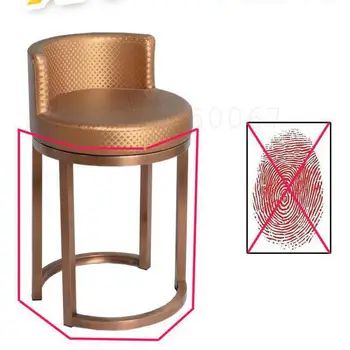 Round Jewelry Chair Titanium Chair Optical Shop Cashier Counter Chair Stainless Steel Bar Chair with Backrest Seat
Round Jewelry Chair Titanium Chair Optical Shop Cashier Counter Chair Stainless Steel Bar Chair with Backrest Seat