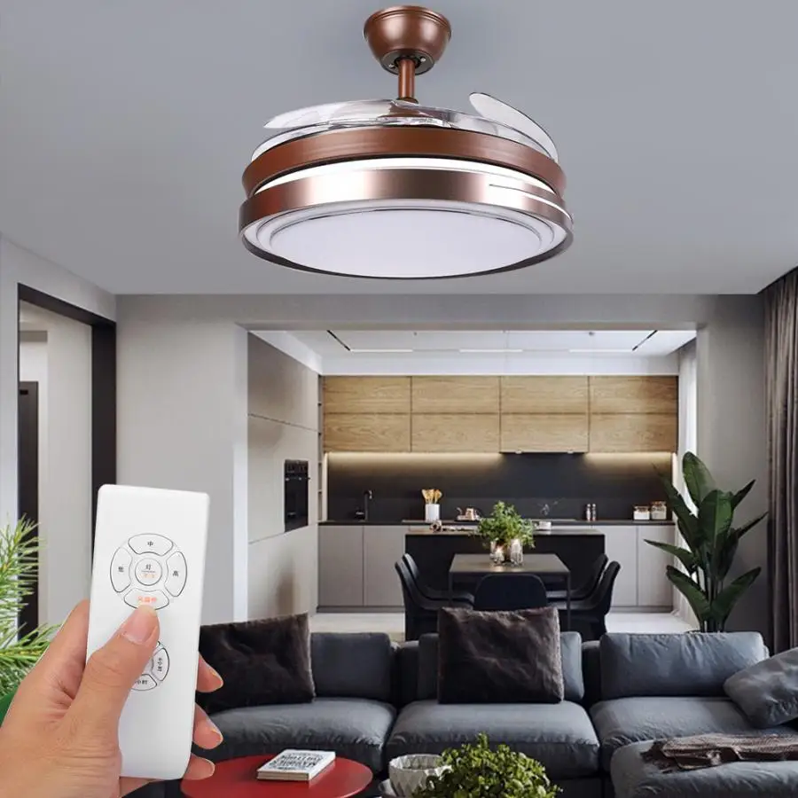 AC 100-240V 42Inch LED Blades Ceiling Fan Light Dimmable 3000/4500/6000K With Remote Control
AC 100-240V 42Inch LED Blades Ceiling Fan Light Dimmable 3000/4500/6000K With Remote Control