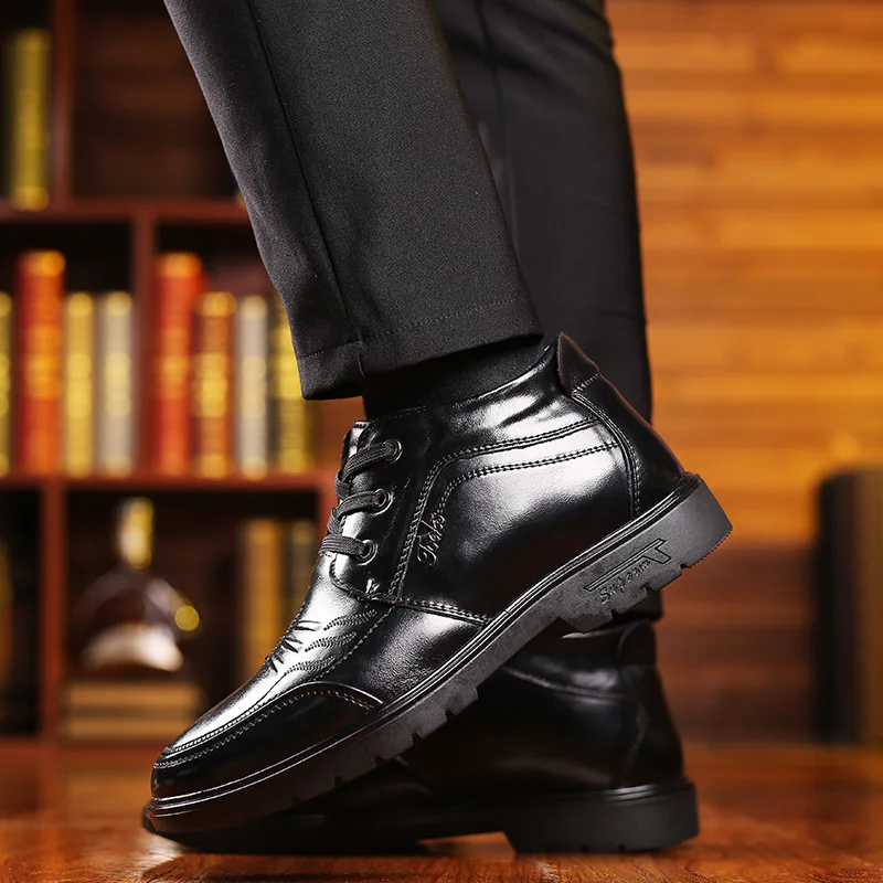 Men Cotton-padded Shoes Winter New Style Casual Genuine Leather Dad Cotton-padded Shoes Middle-aged plus Velvet Warm Anti-slip C
Men Cotton-padded Shoes Winter New Style Casual Genuine Leather Dad Cotton-padded Shoes Middle-aged plus Velvet Warm Anti-slip C