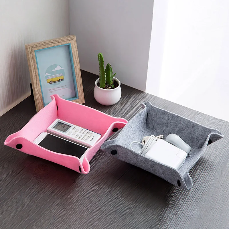 Nordic Felt Organizer Storage Baskets Sundries Holder Foldable key Small Storage Box Office Desk Home Living Supplies
Nordic Felt Organizer Storage Baskets Sundries Holder Foldable key Small Storage Box Office Desk Home Living Supplies