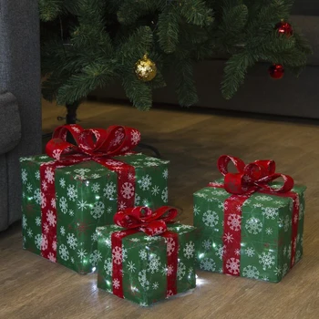 Figure cloth. "Gifts" Cubes green 15x20x25 cm, 60 LED, with conr. 8p., 220V WHITE 2315220
Figure cloth. "Gifts" Cubes green 15x20x25 cm, 60 LED, with conr. 8p., 220V WHITE 2315220