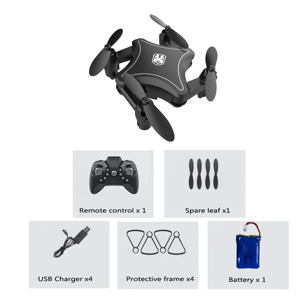 Мини Дрон Квадрокоптер с камерой 4K HD складные Дроны одним ключом возврат FPV Follow Me