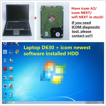 

used laptop d630 with icom a2 next diagnosis software installed hdd 2019.12 ISTA D:4.20 P:3.66.2 newest Version ready work
