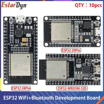 10pcs ESP32 Development Board WiFi+Bluetooth Ultra-Low Power Consumption Dual Core ESP-32 ESP-32S ESP 32 Similar ESP8266
10pcs ESP32 Development Board WiFi+Bluetooth Ultra-Low Power Consumption Dual Core ESP-32 ESP-32S ESP 32 Similar ESP8266