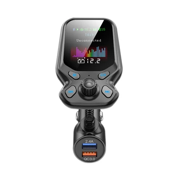 Bluetooth 5.0 FM Transmitter Car Kit 1.77In Screen Wireless FM Radio MP3 Player Adapter AUX U Disk TF Card Mp3
Bluetooth 5.0 FM Transmitter Car Kit 1.77In Screen Wireless FM Radio MP3 Player Adapter AUX U Disk TF Card Mp3
