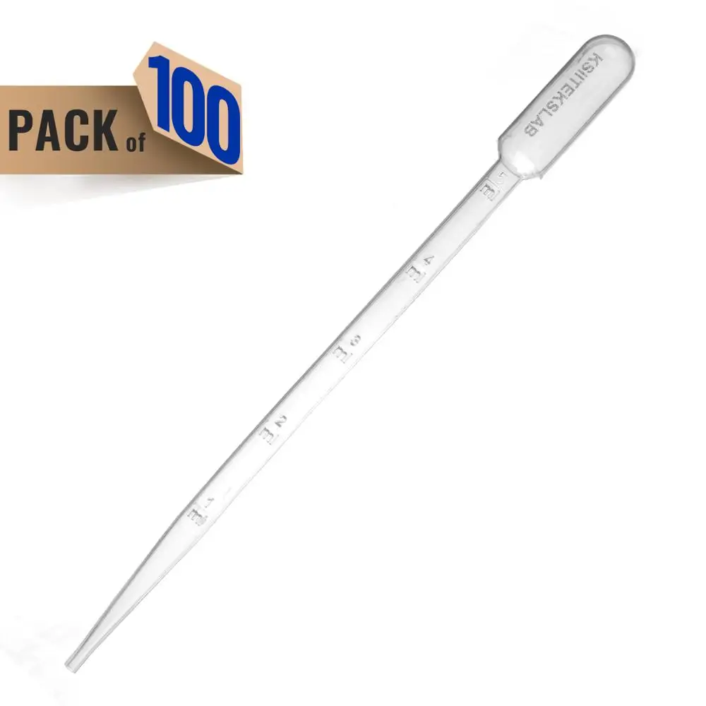 KSIITEKSLAB Plastic Transfer Pipettes 3ML,Essential Oils Pipettes,Graduated,Pack of 100, Makeup Tool
KSIITEKSLAB Plastic Transfer Pipettes 3ML,Essential Oils Pipettes,Graduated,Pack of 100, Makeup Tool