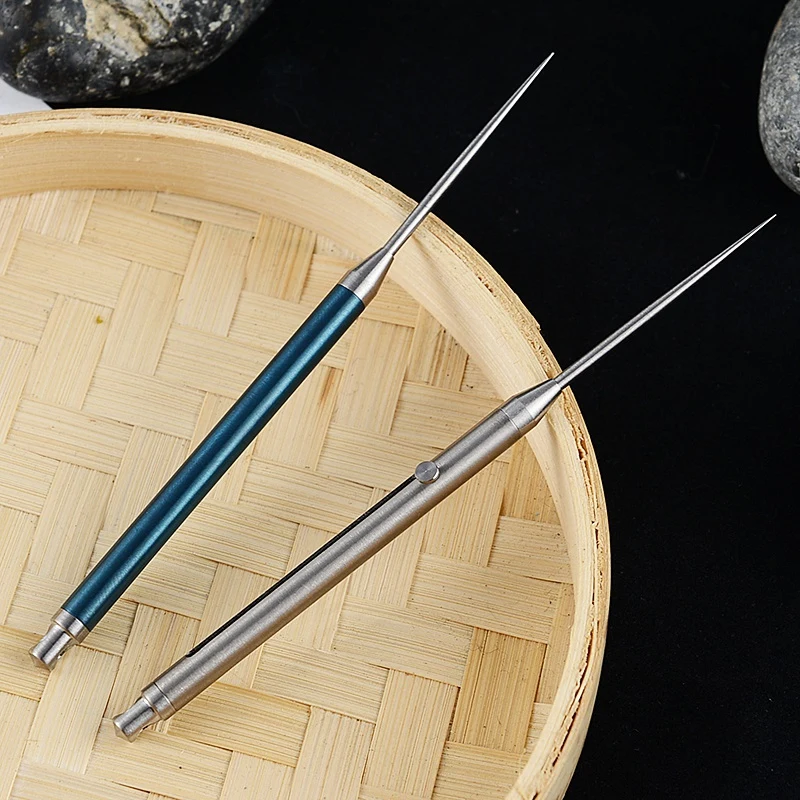Titanium Alloy Push-pull Spring Design Toothpick With Holder Ultra Light Portable Multi-function Fruit Fork EDC Rustproof Tool
Titanium Alloy Push-pull Spring Design Toothpick With Holder Ultra Light Portable Multi-function Fruit Fork EDC Rustproof Tool