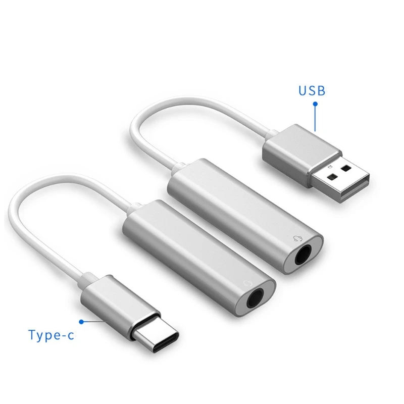 USB type-C до 3 5 мм стерео разъем гарнитура аудио адаптер кабель внешняя звуковая