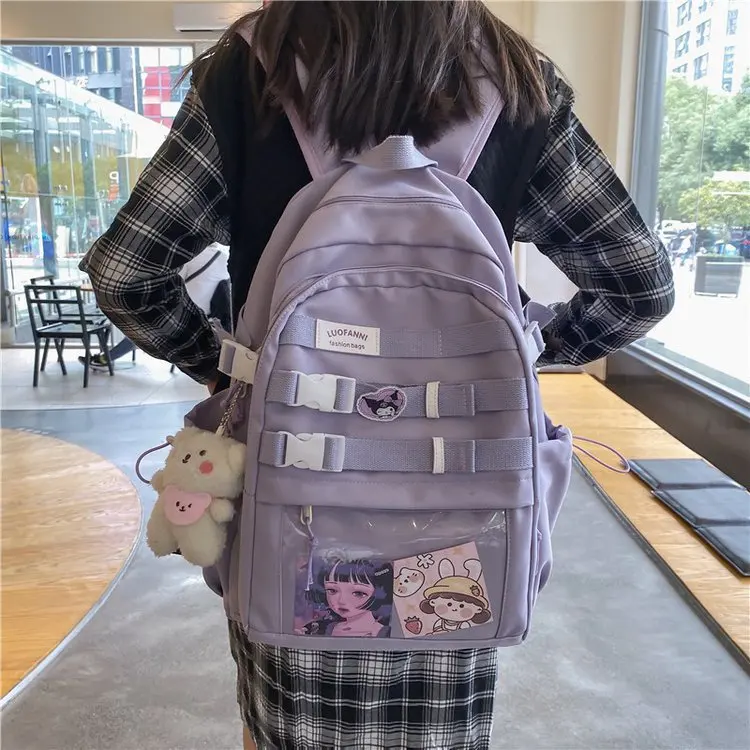 Ulzzang Preppy Style Backpack Women Transparent Bags Fashion Backpack School Bags For Teenage Girls Book Bag Mochila Feminina
Ulzzang Preppy Style Backpack Women Transparent Bags Fashion Backpack School Bags For Teenage Girls Book Bag Mochila Feminina