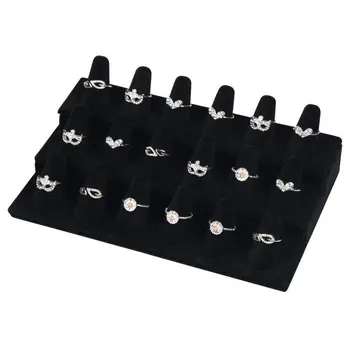 Black Wood, flannel 18 Finger Ring Display Showcase Organizer Holder Jewelry Storage Counter
Black Wood, flannel 18 Finger Ring Display Showcase Organizer Holder Jewelry Storage Counter
