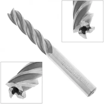 12mm 4 Flute HSS&Aluminum End Mill Cutter with Extra Long Straight Shank for CNC Mold Processing
12mm 4 Flute HSS&Aluminum End Mill Cutter with Extra Long Straight Shank for CNC Mold Processing