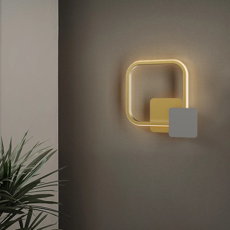 Modern LED Wall Lamp for Cafe Stair Golden Brass Square Sconce Loft Wrought Iron Aisle Corridor Light Home Decoration Fixtures
Modern LED Wall Lamp for Cafe Stair Golden Brass Square Sconce Loft Wrought Iron Aisle Corridor Light Home Decoration Fixtures