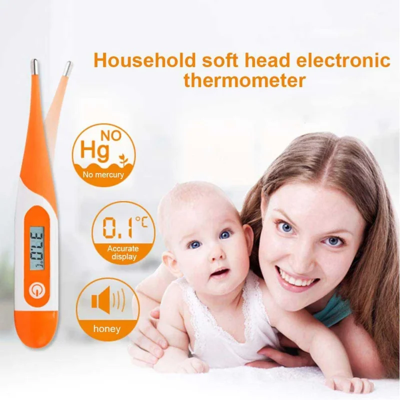 Soft Head Digital Thermometer Upgrade Accurate And Fast Readingsral Oral Temperature Measuring Tools For Baby Adult
Soft Head Digital Thermometer Upgrade Accurate And Fast Readingsral Oral Temperature Measuring Tools For Baby Adult