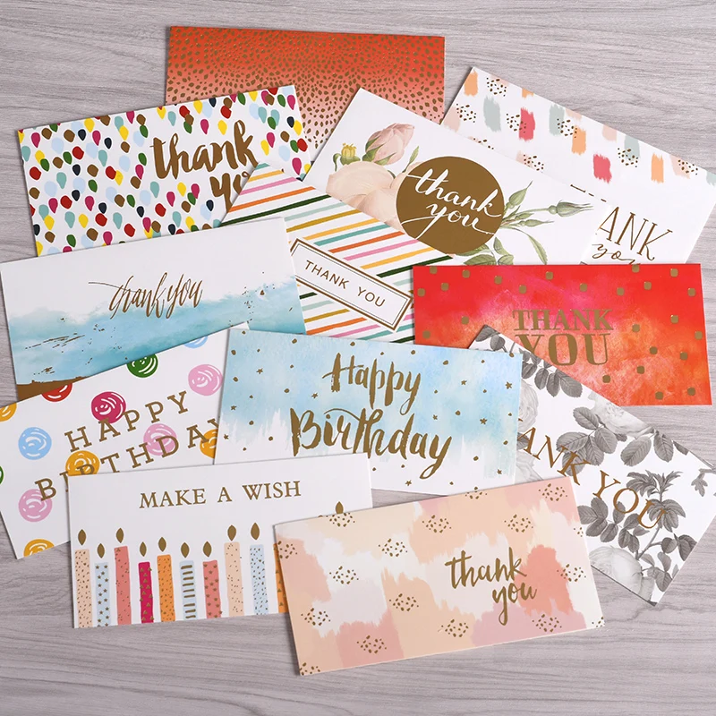 10sets Simple Greeting Card Hot Stamping Blessing Card Birthday Thanks To Universal Small Card Wholesale
10sets Simple Greeting Card Hot Stamping Blessing Card Birthday Thanks To Universal Small Card Wholesale
