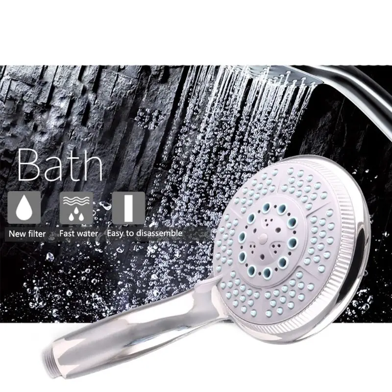 Universal Shower Head 5 Mode Adjustable Water Flow Handset Replacement Faceplate Multifunctional
Universal Shower Head 5 Mode Adjustable Water Flow Handset Replacement Faceplate Multifunctional