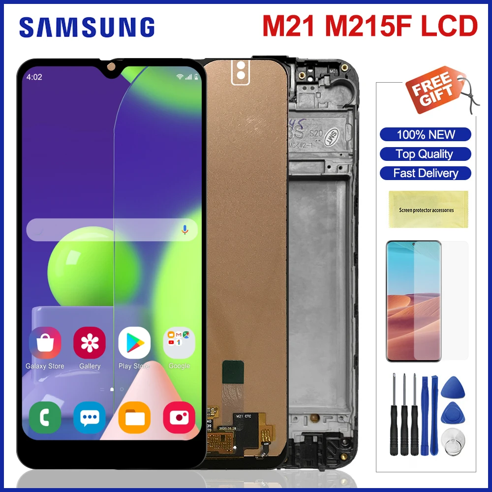 ЖК-дисплей с сенсорным экраном и дигитайзером в сборе для Samsung Galaxy M21 6 4 дюйма M215F