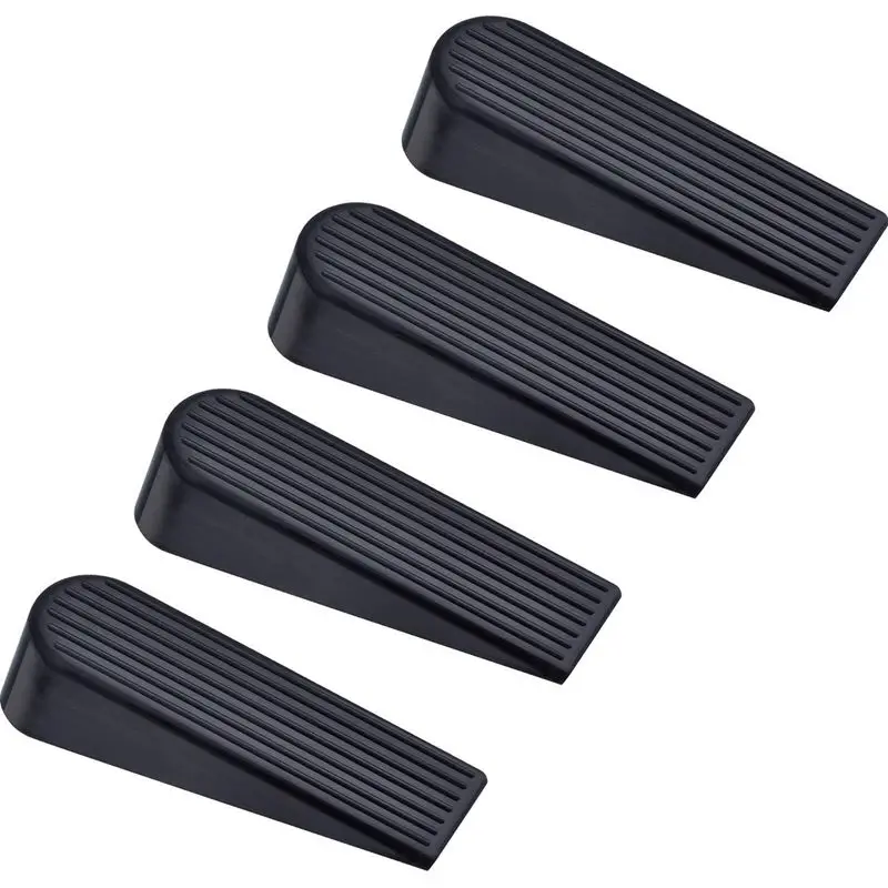 Promotion! 4 Pack Door Stop Wedges, Rubber Non-Scratching Door Stoppers for Home and Office (Black)
Promotion! 4 Pack Door Stop Wedges, Rubber Non-Scratching Door Stoppers for Home and Office (Black)
