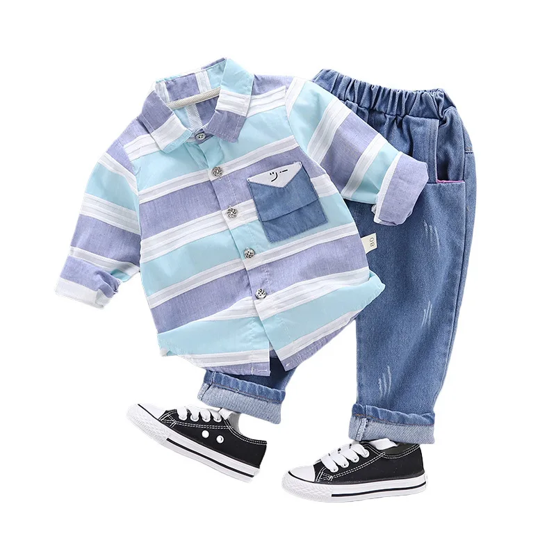 Spring Autumn Baby Clothes Suit Children Boys Casual Striped Shirt Pants 2Pcs/set Toddler Cotton Clothing Infant Kids Tracksuits
Spring Autumn Baby Clothes Suit Children Boys Casual Striped Shirt Pants 2Pcs/set Toddler Cotton Clothing Infant Kids Tracksuits