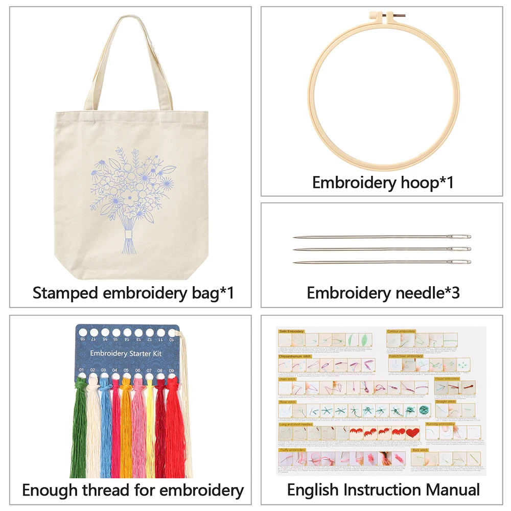 DIY Canvas Tote Bag Embroidery Kit with Flower Pattern 4 Hd7b2ffec4e8f4782a98d06a71d6adbe1v