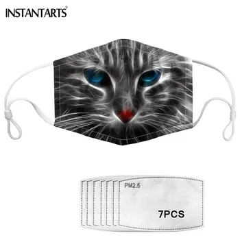 INSTANTARTS Face Mouth Mask with 7 Pieces PM 2.5 Filters Paper Cat Animal Printed Washable Anti Dust Muffle Germ Cover Mascara
INSTANTARTS Face Mouth Mask with 7 Pieces PM 2.5 Filters Paper Cat Animal Printed Washable Anti Dust Muffle Germ Cover Mascara
