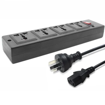 

Multifunction Australia New Zealand 250v 13a 1.8m 4 jack AU Universal power Strip PDU IEC320 C14 Outlet adaptor cord Socket